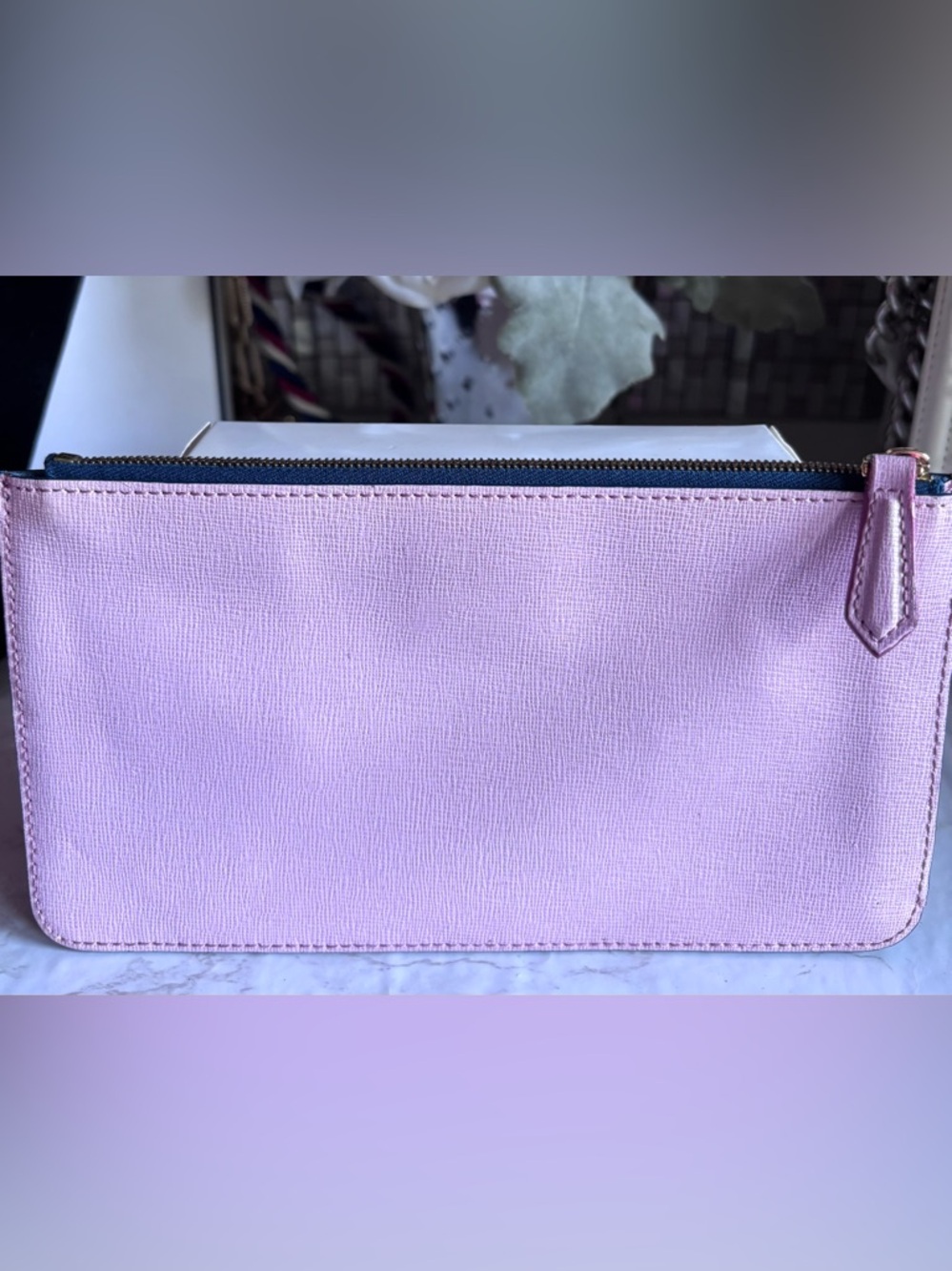 FENDI Vitello Elite Monster Crystal-Eye Zip Pouch - Picture 2 of 4